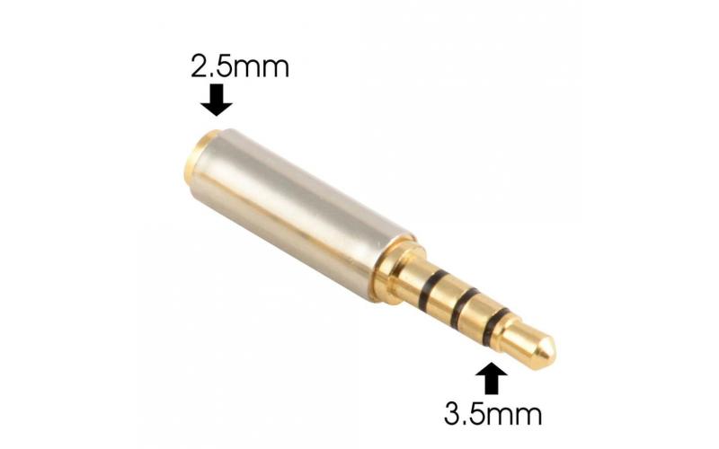 Audio Converter adapter { female 2.5mm to male 3.5mm }